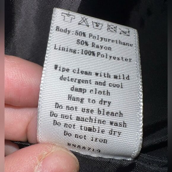 TOPSHOP Moto leather look bomber, rarely worn, great condition - Picture 5 of 5